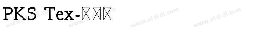 PKS Tex字体转换